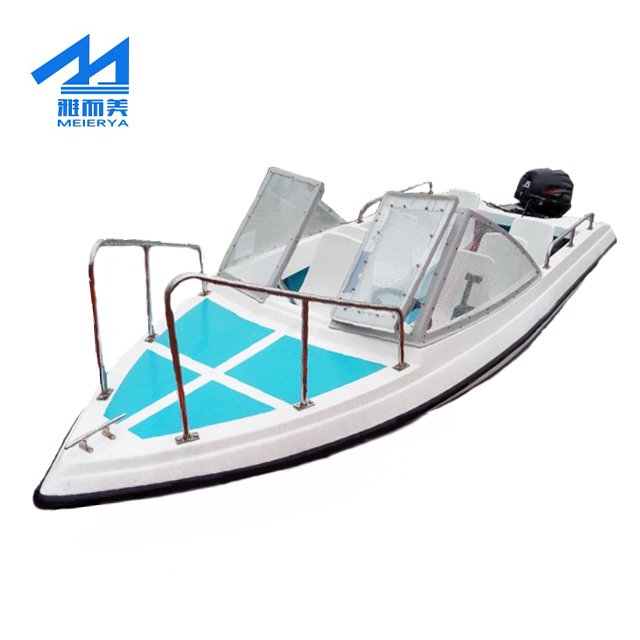 Speed Boat with 40-60 HP Engine Fiberglass Boat for 8 Person Fast Boat Manufacturer Sport Equipment